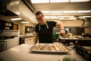 Chef Danny St Pierre has fun in the Devour workshops. Photo credit : Ashley Brown
