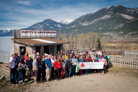 Slow Food in Canada – 2016 National Summit, Food Tour of farms in the Upper Columbia Valley - Patty’s Greenhouse and Market Garden farm, Brisco, BC